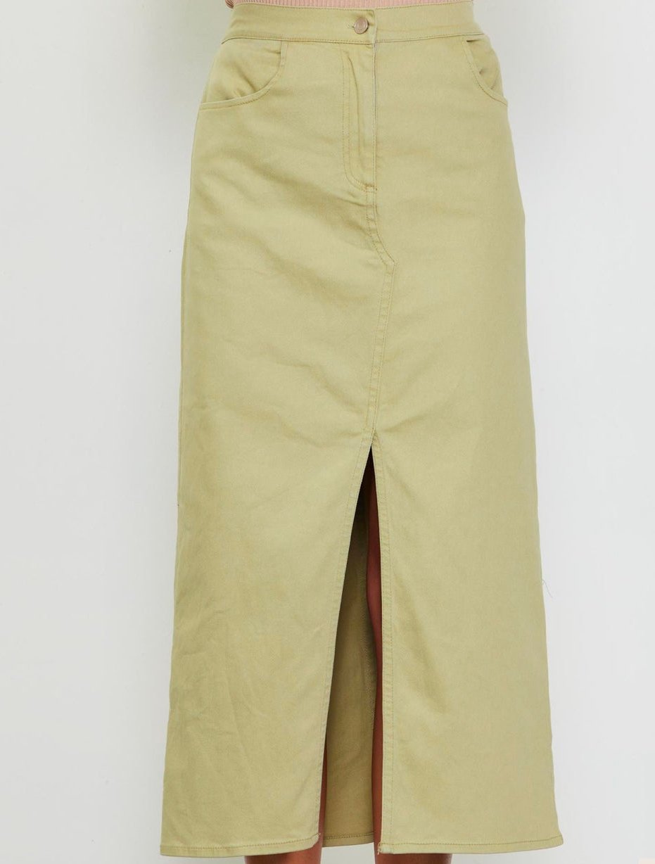 Cotton Maxi Skirt