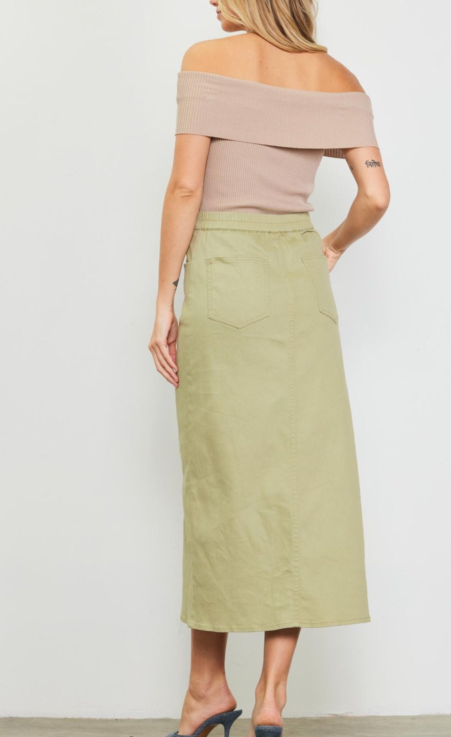 Cotton Maxi Skirt
