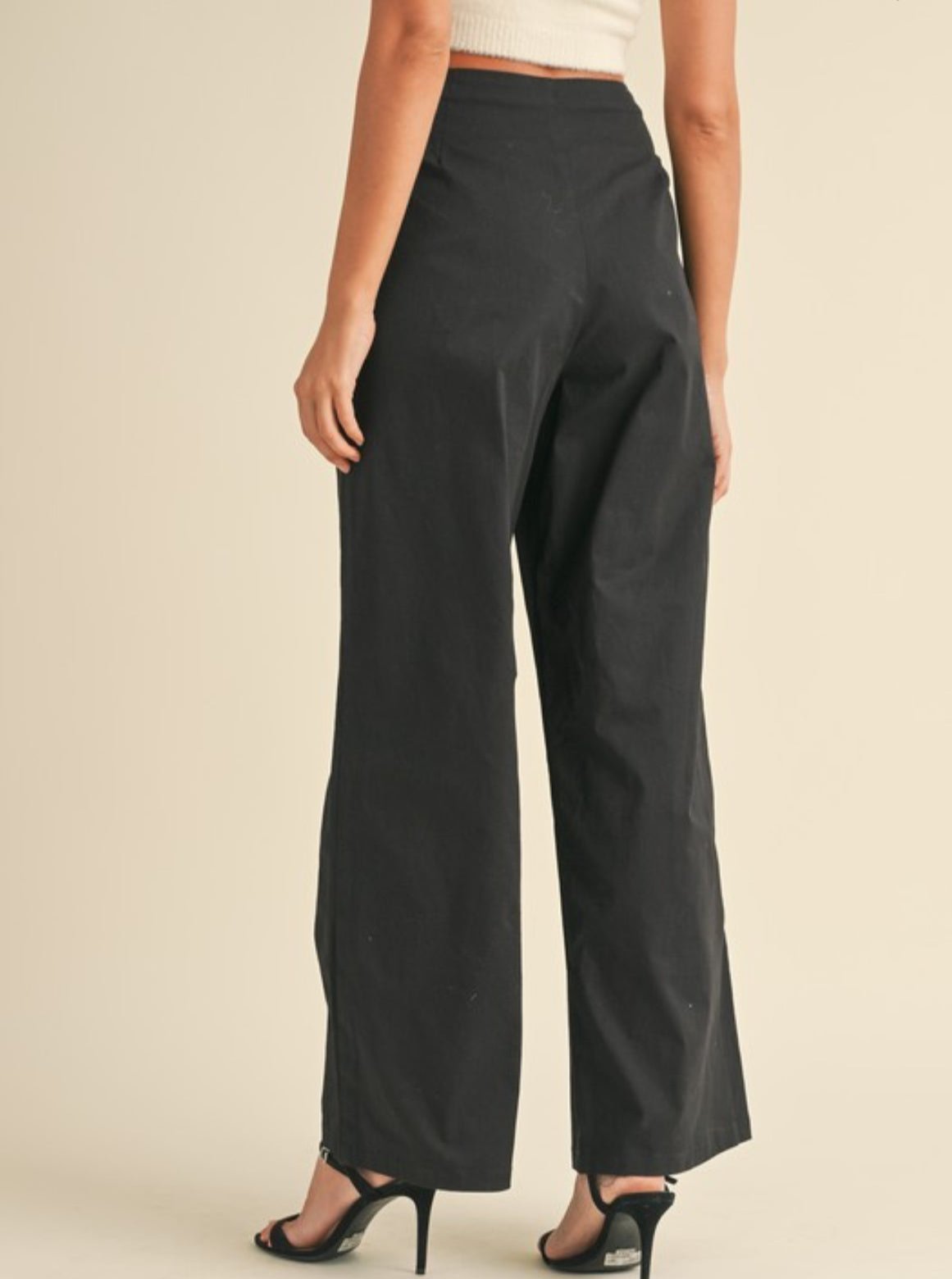High Waist Pleated Pants