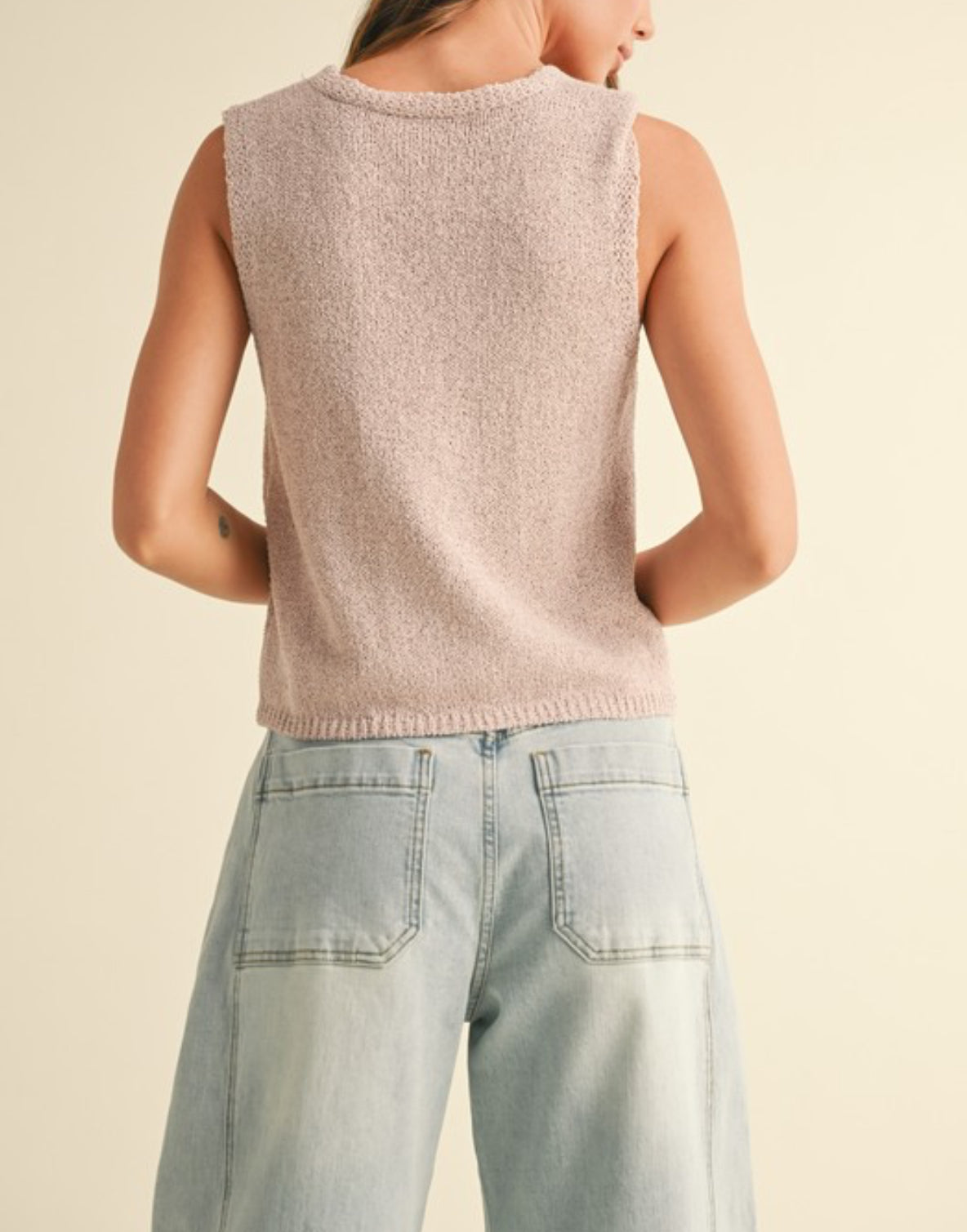 Pink Vest Cardigan