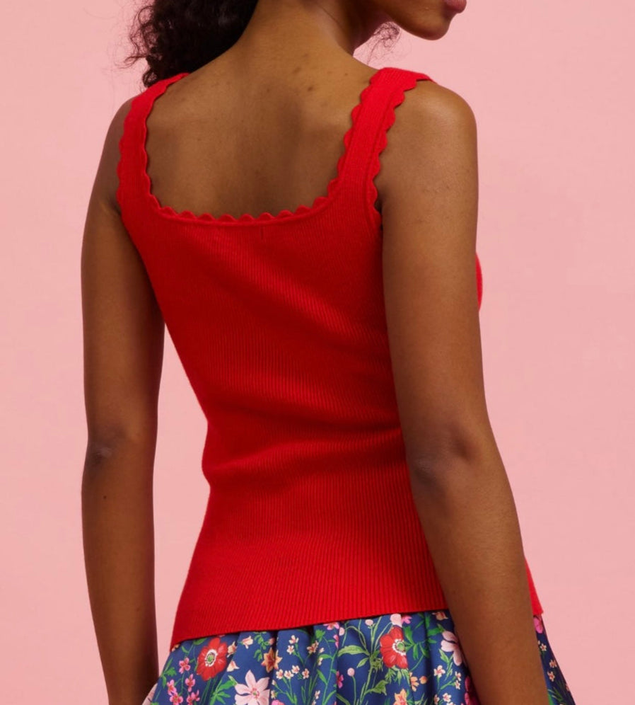 Scalloped Tank Top