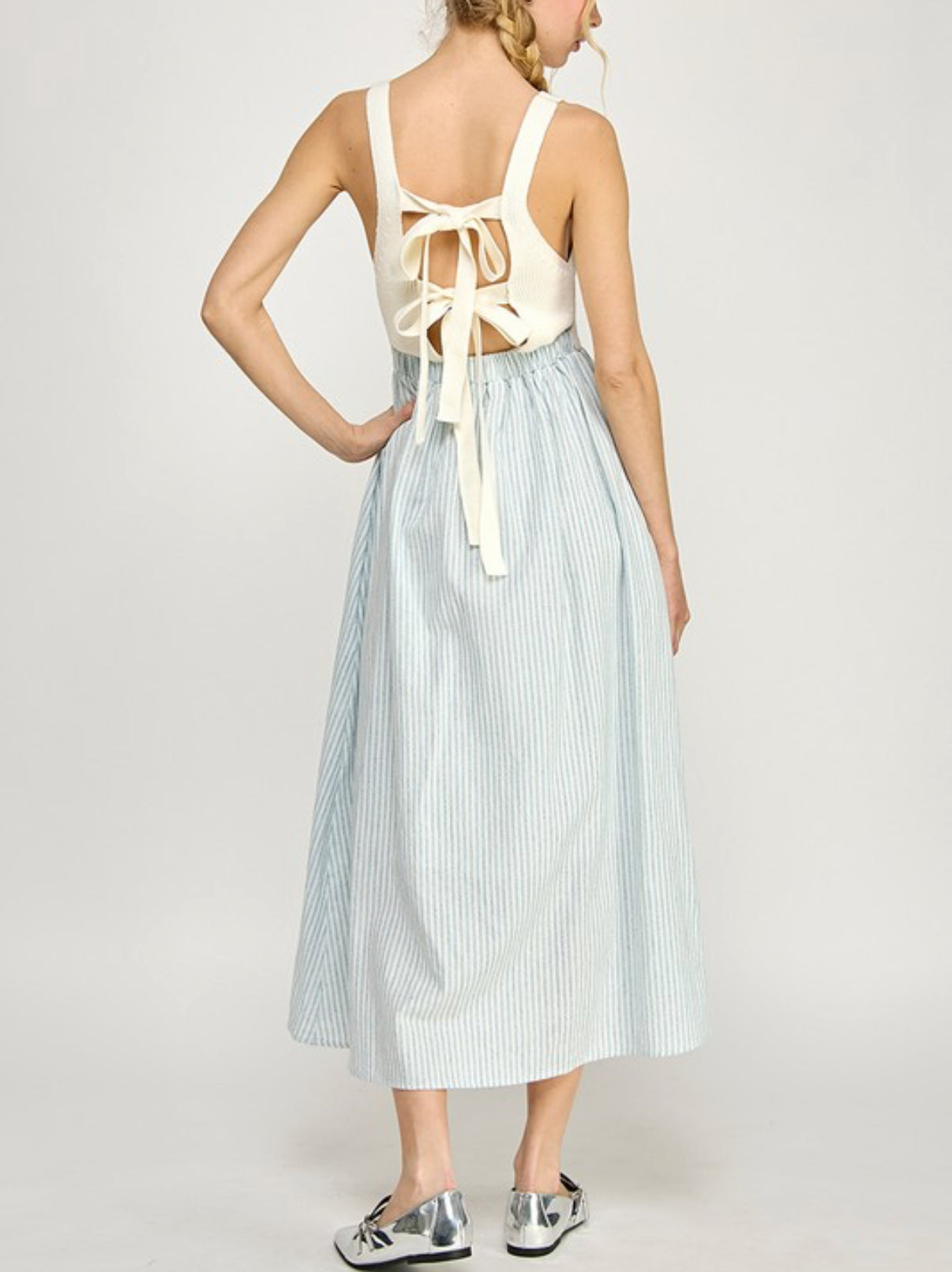 Square Neck Midi Dress