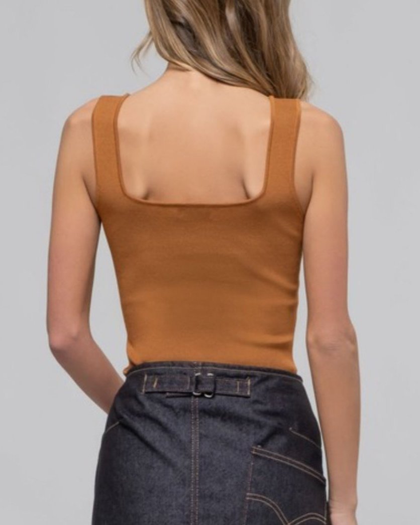 Camiseta sin mangas cuadrada