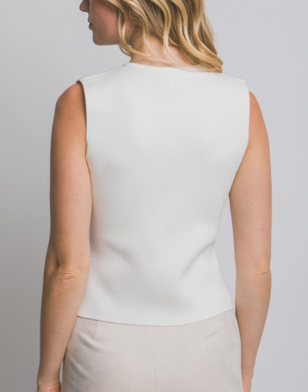 Gold Button Knit Vest