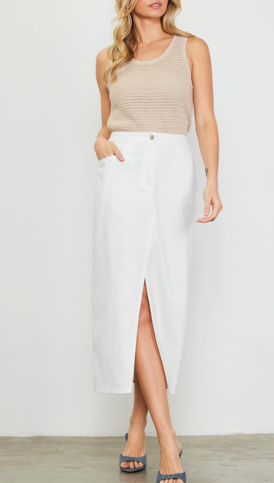 Cotton Maxi Skirt