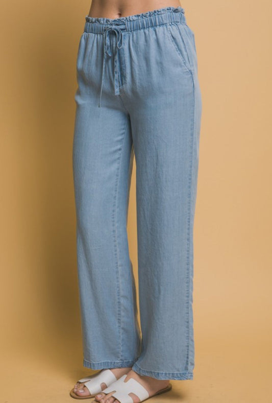 Denim Waist Pant