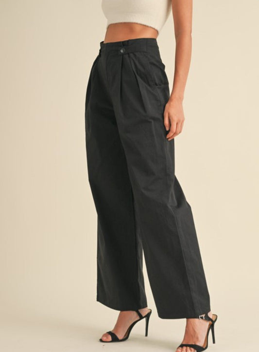 High Waist Pleated Pants