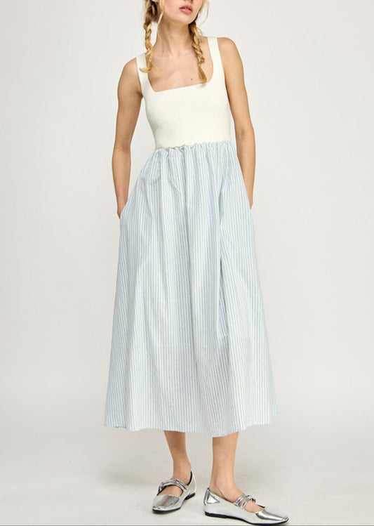 Square Neck Midi Dress