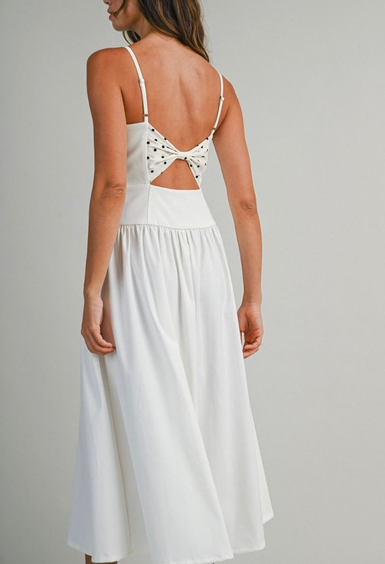 Shoulder Strap Midi Dress