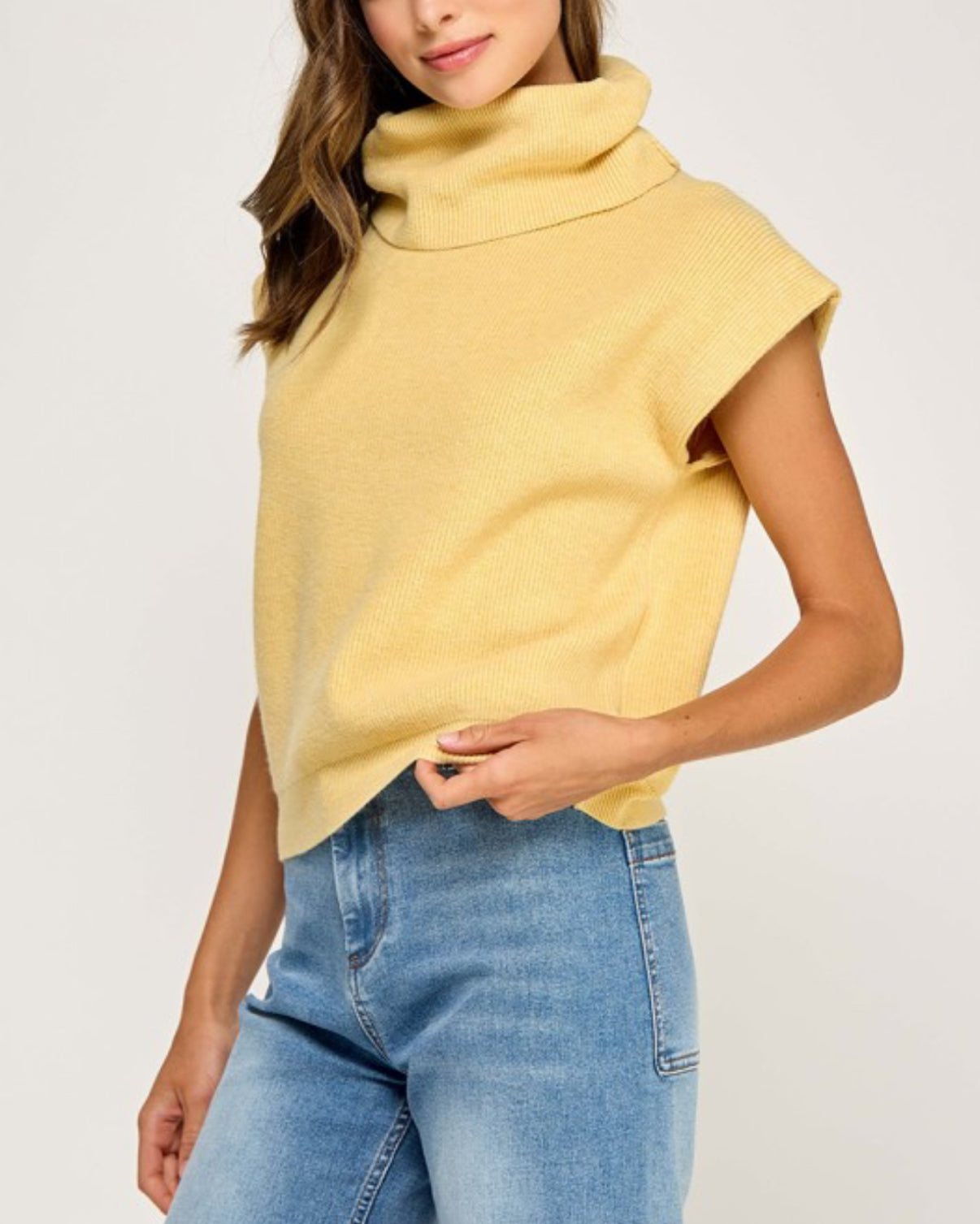 Ribbed Turtleneck Sweater