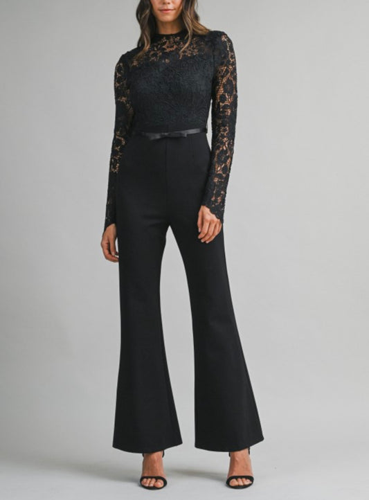 Lace Bodice Jumpsuit