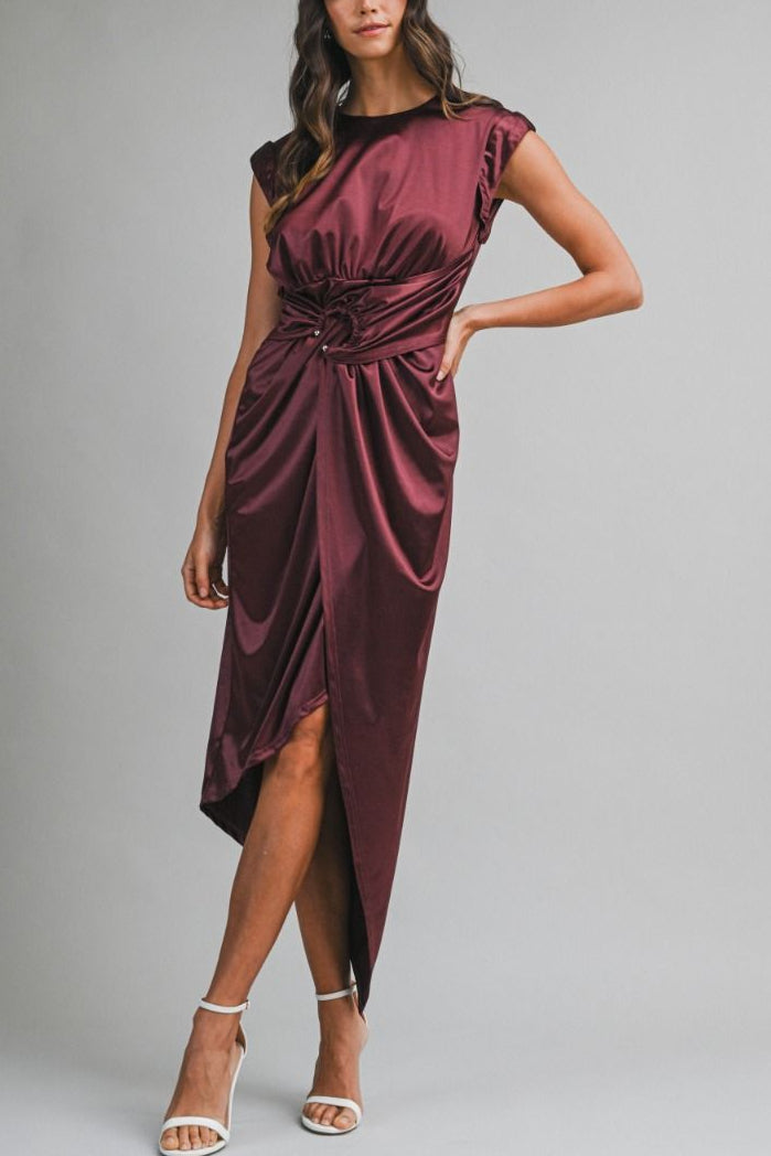Satin Midi Dress